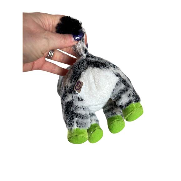 Ty‎ Beanie Boos Zig Zag The Zebra 6" Stuffed Plush Solid Eyes 2014 - Picture 9 of 13